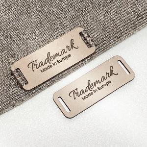 Lederetikett aus Echt-Leder Model EP-M69 Lederetiketten aus Echtleder - EP-M69