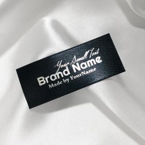 Textiletikett aus Satin gedruckt Modell TL-M52 Markenname bedruckte Textiletiketten - TL-M52